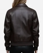 The Housemaid 2025 Sydney Sweeney Black Leather Bomber Jacket