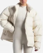 The North Face x Skims 1996 Nuptse White Down Puffer Jacket