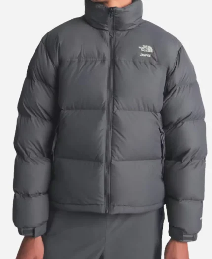 The North Face x Skims Nuptse Grey Jacket