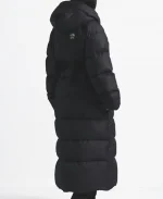 The North Face x Skims Nuptse Wrap Black Parka Coat