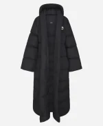 The North Face x Skims Nuptse Wrap Parka Coat - Black