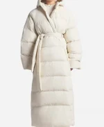 The North Face x Skims Nuptse Wrap Parka Coat - White