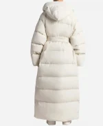 The North Face x Skims Nuptse Wrap Parka White Puffer Coat