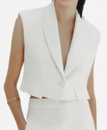 The Twelve Dates ‘Til Christmas S01 Sarah White Cropped Vest