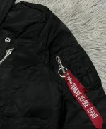 Tiffany Haddish Black Satin Racer Jacket