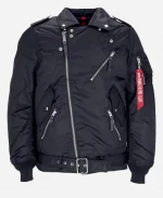 Tiffany Haddish Goes Off Movie 2025 Tiffany Haddish Biker Black Satin  Jacket