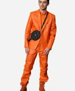 Timothée Chalamet A24’s LA Premiere Marty Leather Suit