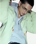 Timothée Chalamet Marty Supreme Star Print Jacket - Green