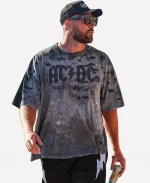 Travis Kelce Arrowhead Stadium AC-DC Tie Dye T-Shirt