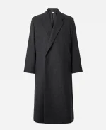 Travis Kelce Arrowhead Stadium Black Wool Coat