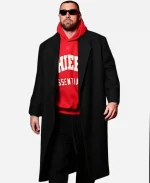 Travis Kelce Arrowhead Stadium Wool Coat
