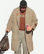 Travis Kelce Brown Wool Coat