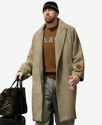 Travis Kelce Nissan Stadium Wool Coat