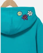 Tv Show Scooby Doo Where Are You Floral Characters Blue Hoodie