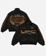UFC 323 Racing Las Vegas Nevada Black Full-Zip Jacket