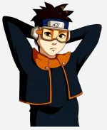 Uchiha Obito Naruto Black Open Jacket