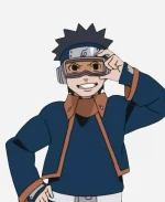 Uchiha Obito Naruto Open Jacket - Blue