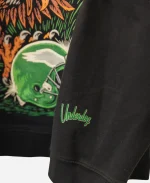 Underdog  x Philadelphia Eagles Retro Black Printed Crewneck Sweatshirt