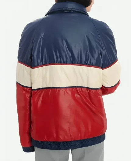Unisex 70s Vintage Tricolor Puffer Jacket - Multi-Color