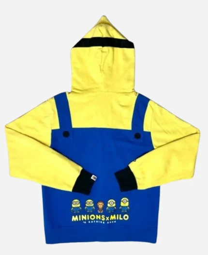 Unisex BAPE Minions full Zip Hoodie