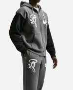 Unisex Central Cee x Nike Syna 2026 Grey And Black Track Suit
