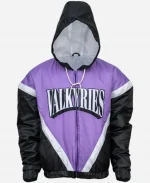 Unisex Golden State Valkyries Windbreaker Purple Hooded Jacket 