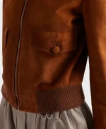 Unisex Prada Suede Blouson Bomber Jacket