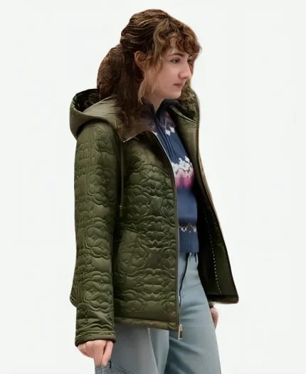 Vanessa Burghardt A Dance in the Snow 2024 Jenny Green Puffer Hooded Jacket