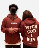 WGIW Print Hoodie - Brown