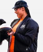 WNBA Star Satou Sabally Phoenix Mercury Bomber Jacket - Black
