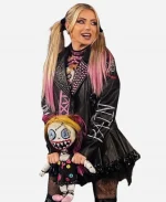 WWE Friday Night Smackdown Alexa Bliss Black Leather Jacket