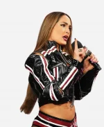 WWE Nikki Bella Crop Leather Jacket