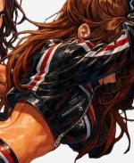 WWE Nikki Bella Crop Leather Jacket - Black