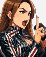 WWE Raw Event Nikki Bella Crop Leather Jacket - For Sale