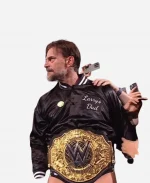 WWE Wrestling Event Survivor Series Wargames 2025 CM Punk Larry's Dad Black Jacket