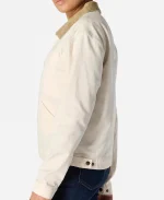 Women's Carhartt Re-Engineered Rugged Flex Loose Fit Canvas Detroit Jacket - Cream
