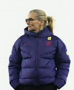 Women’s Nike Sarina Wiegman England Lionesses International Friendly Hooded Puffer Jacket