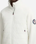 Women's Polo Ralph Lauren Olympic Team USA 2026 Hybrid White Zip Jacket
