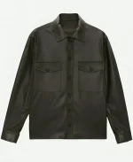 Wu Ride On Jing Leather Jacket Chen Yuanwei Black Jacket