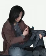 Zhang Zifeng The Shadow’s Edge 2025 He Qiuguo Brown Cotton Jacket