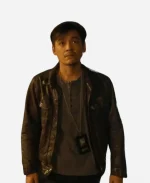 Ziyi Wang The Shadow’s Edge 2025 Wu Yaolei Black Leather Jacket