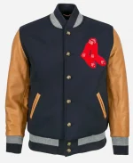 1938 Boston Red Sox Navy Blue and Brown Varsity Jacket