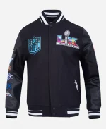 2026 Francisco Bay Area NFL Super Bowl LX 60 Black Varsity Jacket