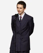 31st Annual Critics Choice Awards Timothée Chalamet Suit - Navy Blue