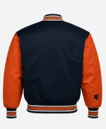 90’s Illinois Fighting Illini Navy Blue & Orange Jacket