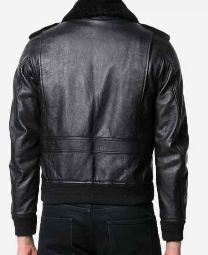 A1 Flight Black Leather Jacket
