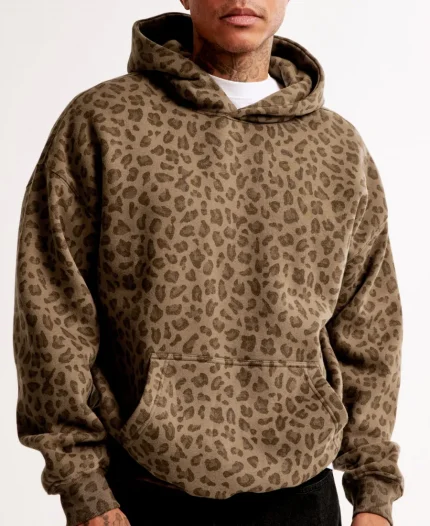 Abercrombie Essential Popover Leopard Hoodie