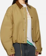 Acne Studios Cotton Twill Jacket in Khaki Beige