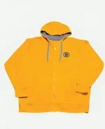 Adam Sandler Happy Gilmore 2 Boston Yellow Zip Up Hoodie