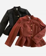 Adidas Chinese New Year 2026 Peplum Black And Brown Jacket